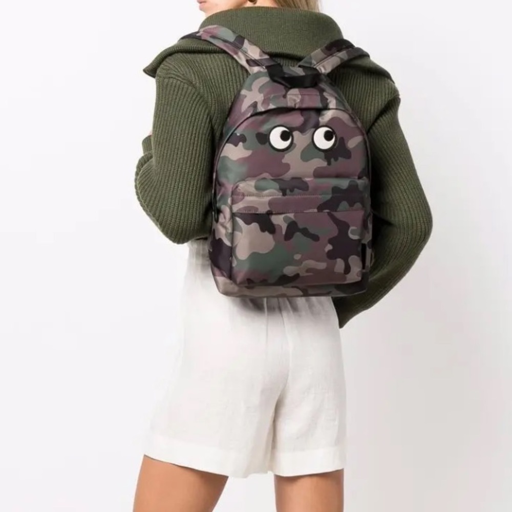 Anya Hindmarch Eyes Nylon Backpack Camouflage